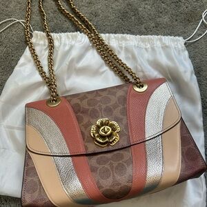 Coach Parker Signature Shoulder Bag